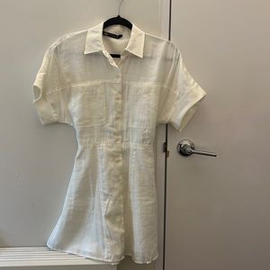 Zara Off White Dress